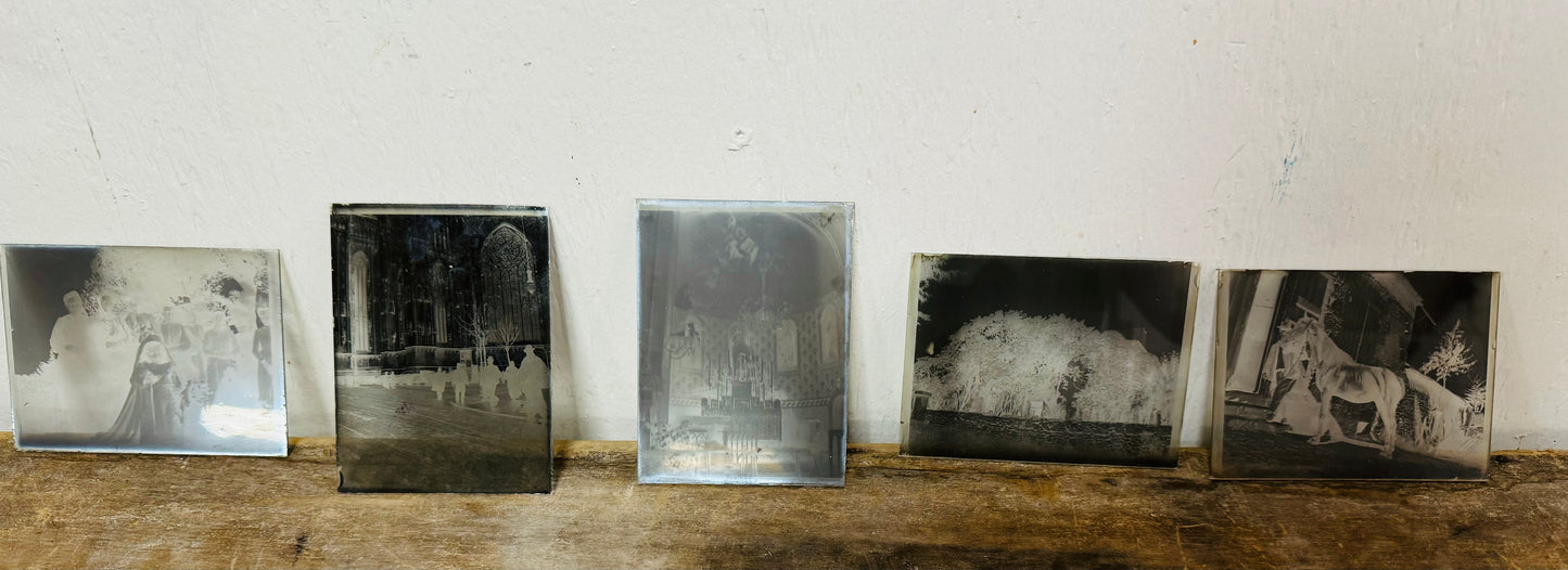 Box of Vintage French Misc. Glass Negatives image 3