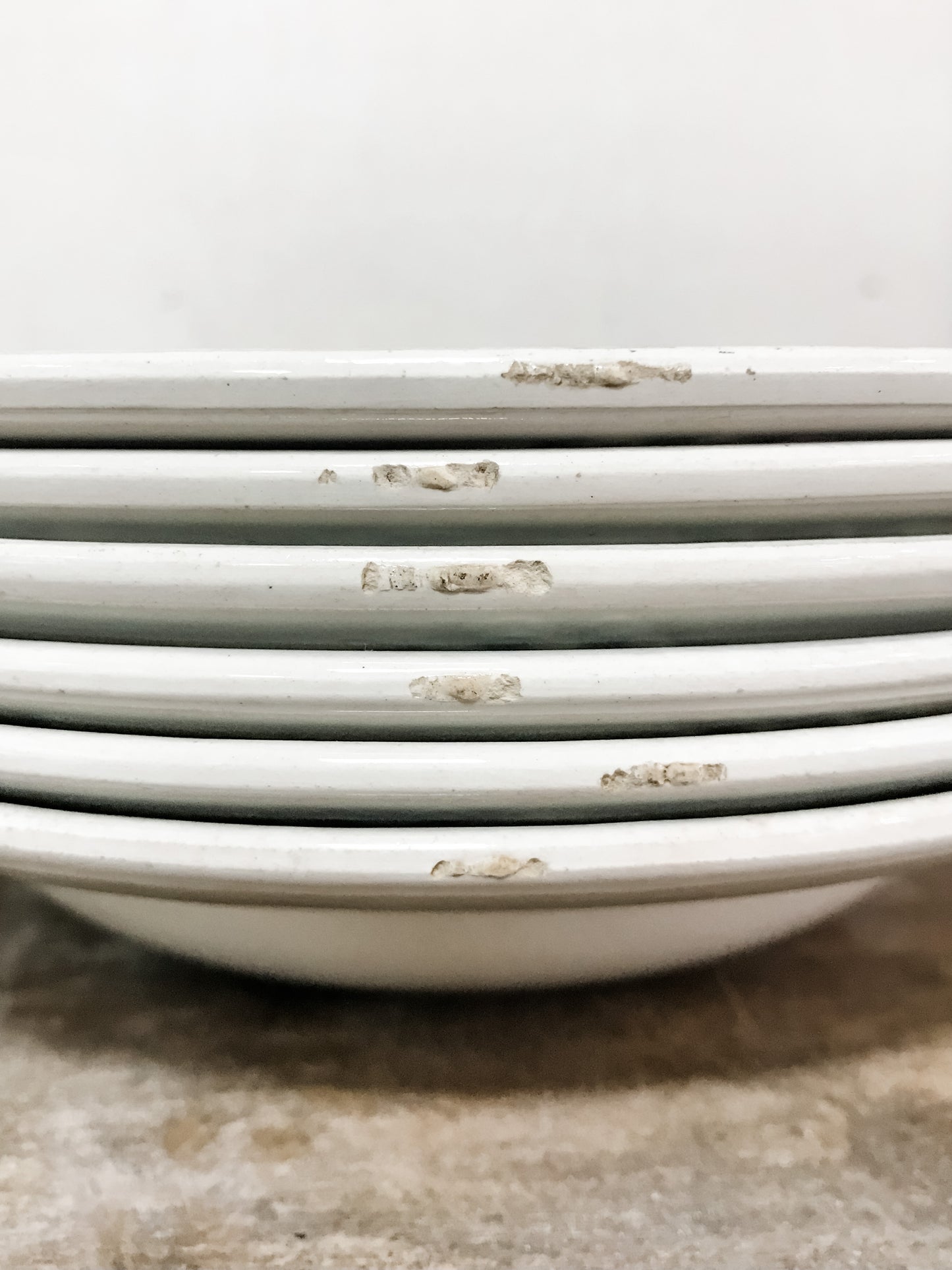 Set of 6 French china bowls image 2