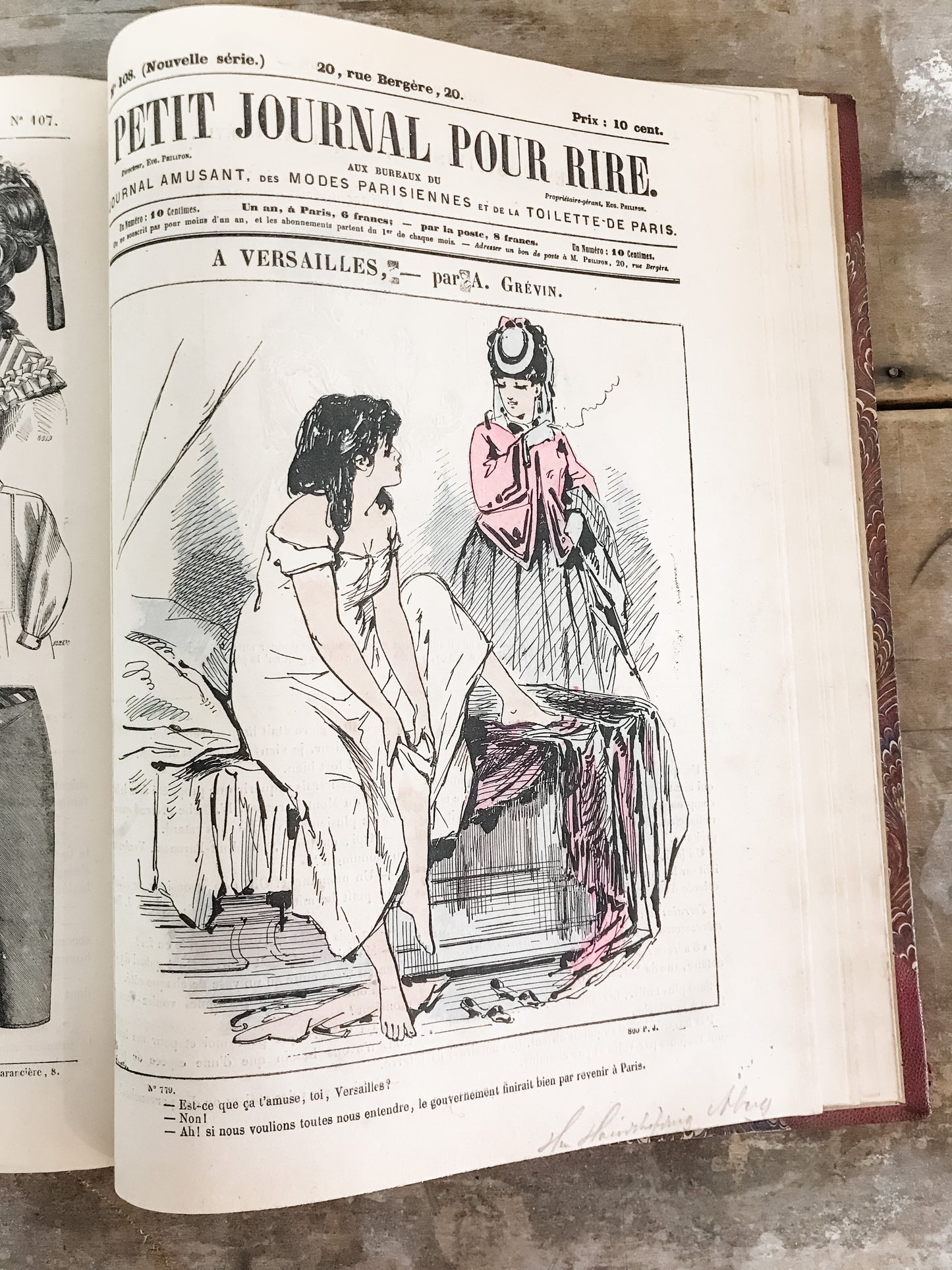 Antique French "Petit Journal" book image 8