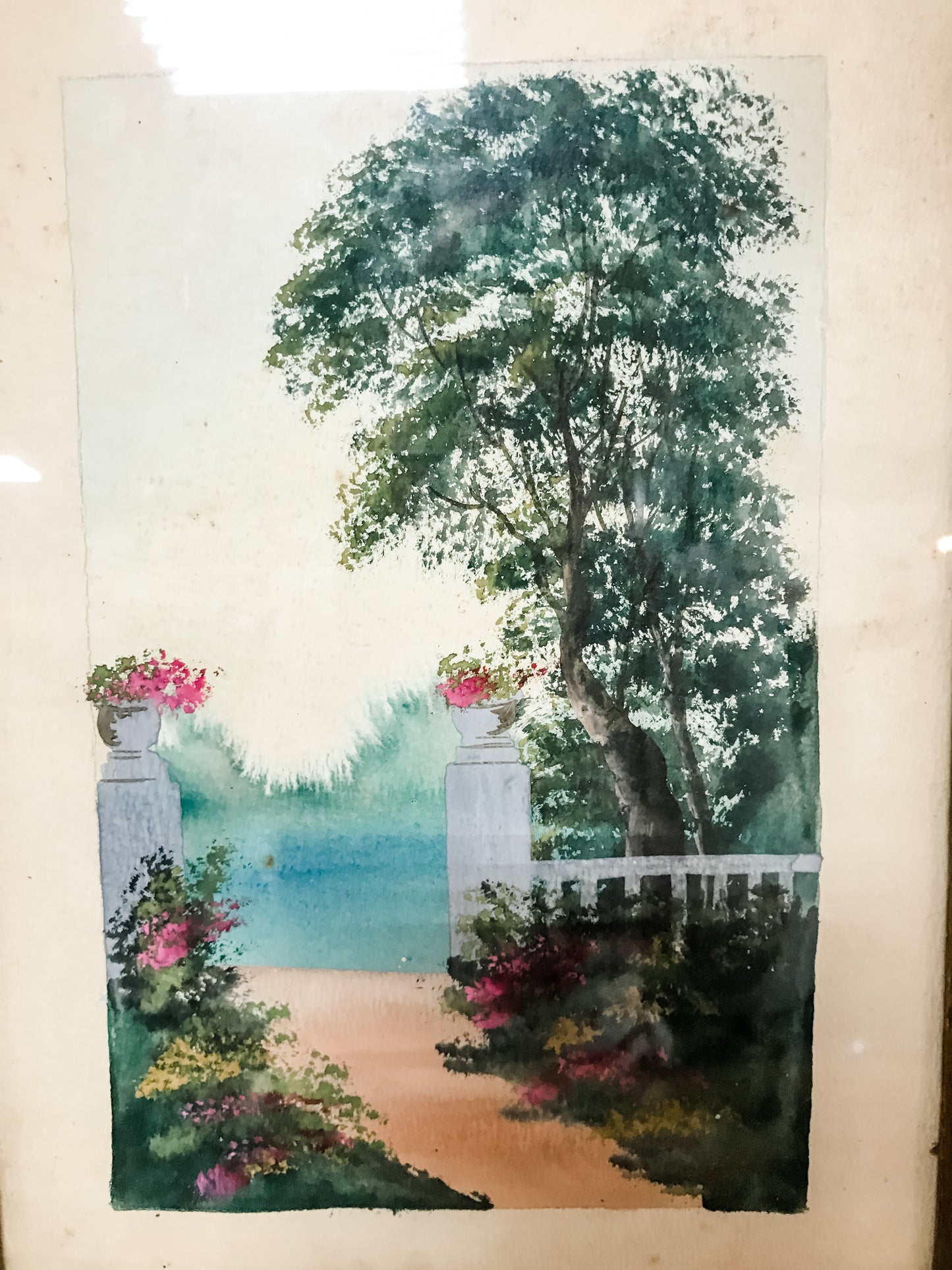 Vintage French watercolor image 1