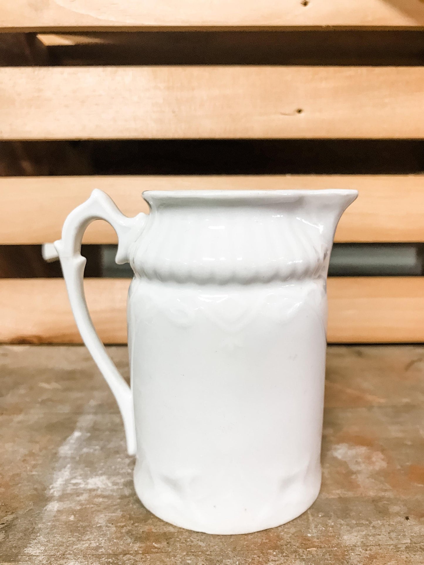 Small French floral pitcher