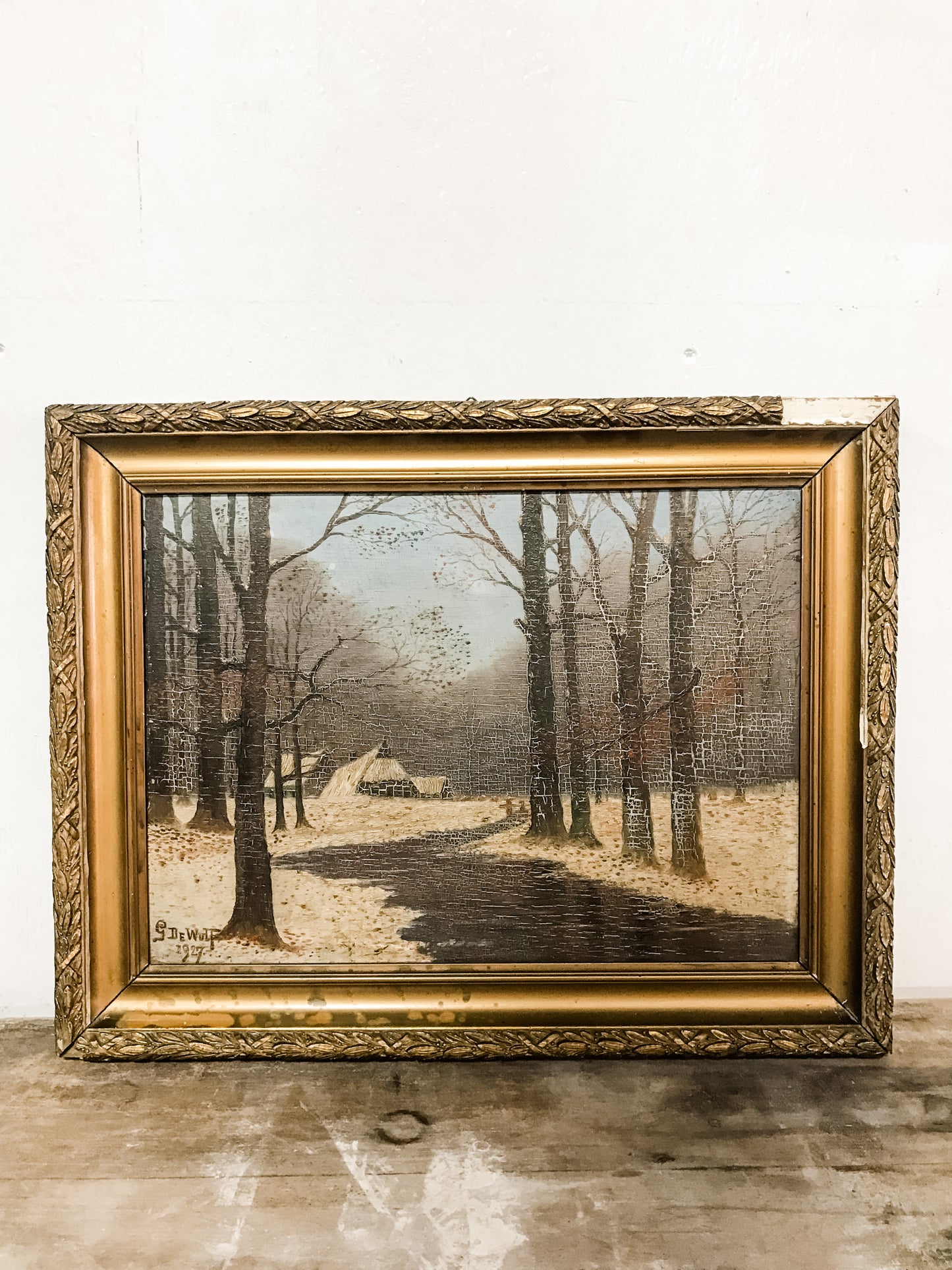 Old French oil painting image 0