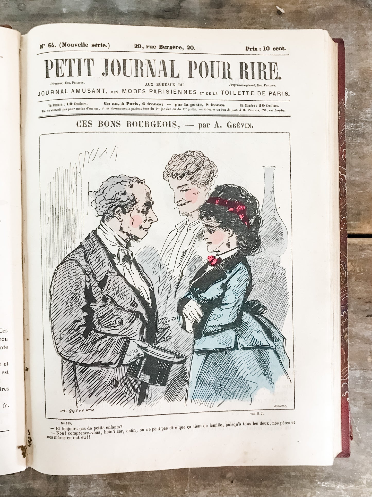Antique French "Petit Journal" book image 3