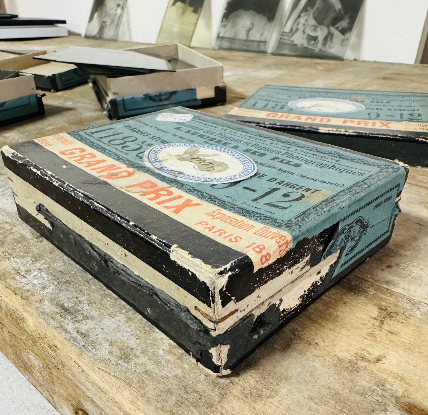 Box of Vintage French Misc. Glass Negatives image 5