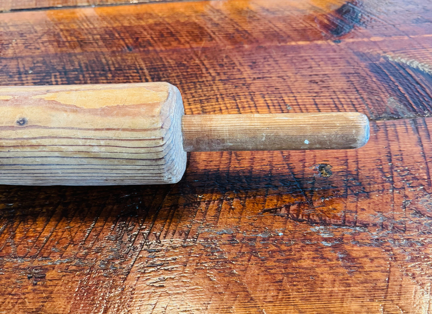 French pine rolling pin