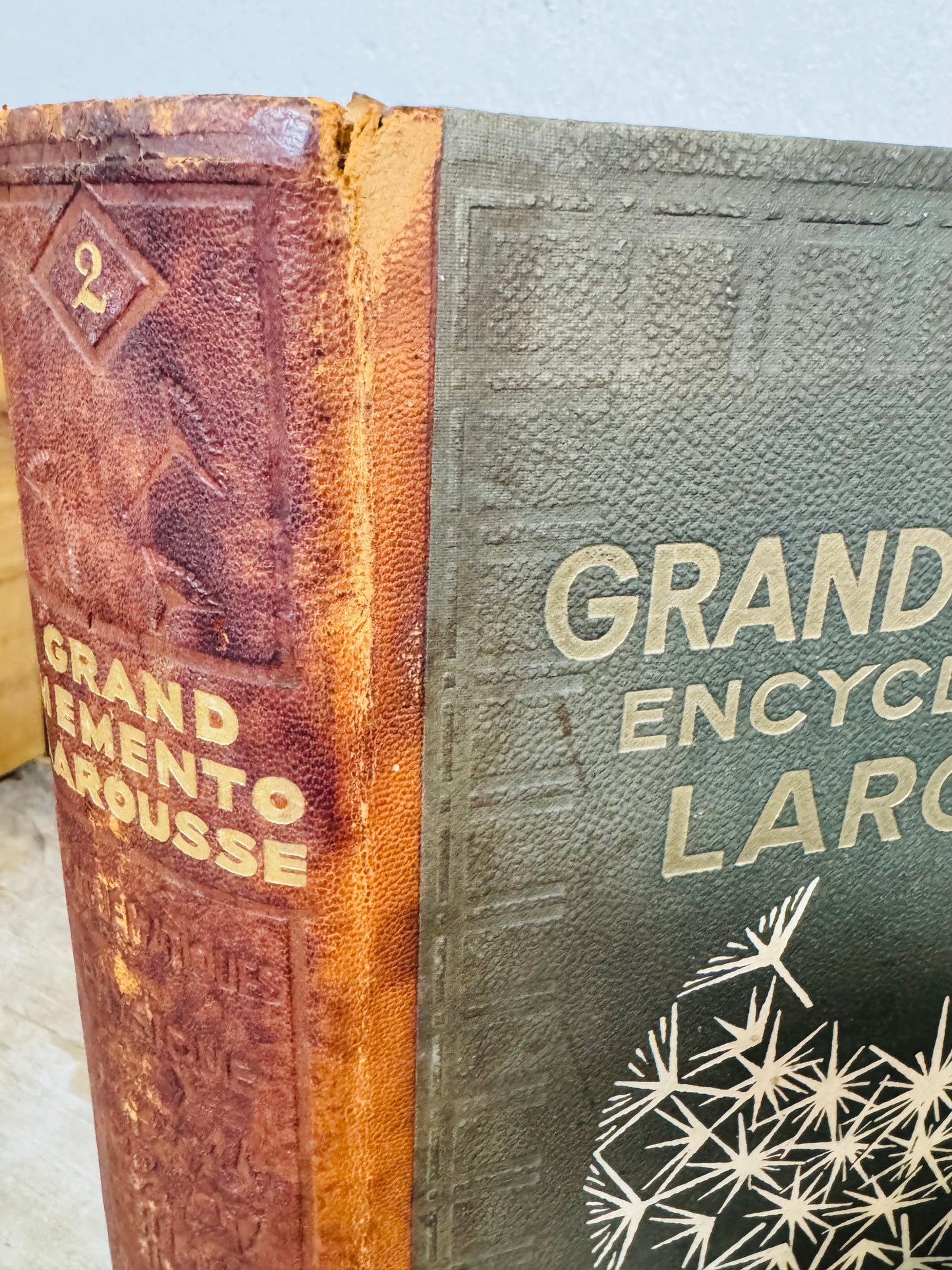 Vintage French Encyclopedia – "Grand Mémento Encyclopédique Larousse" Tome 2 | Mid-Century Scientific Reference Book