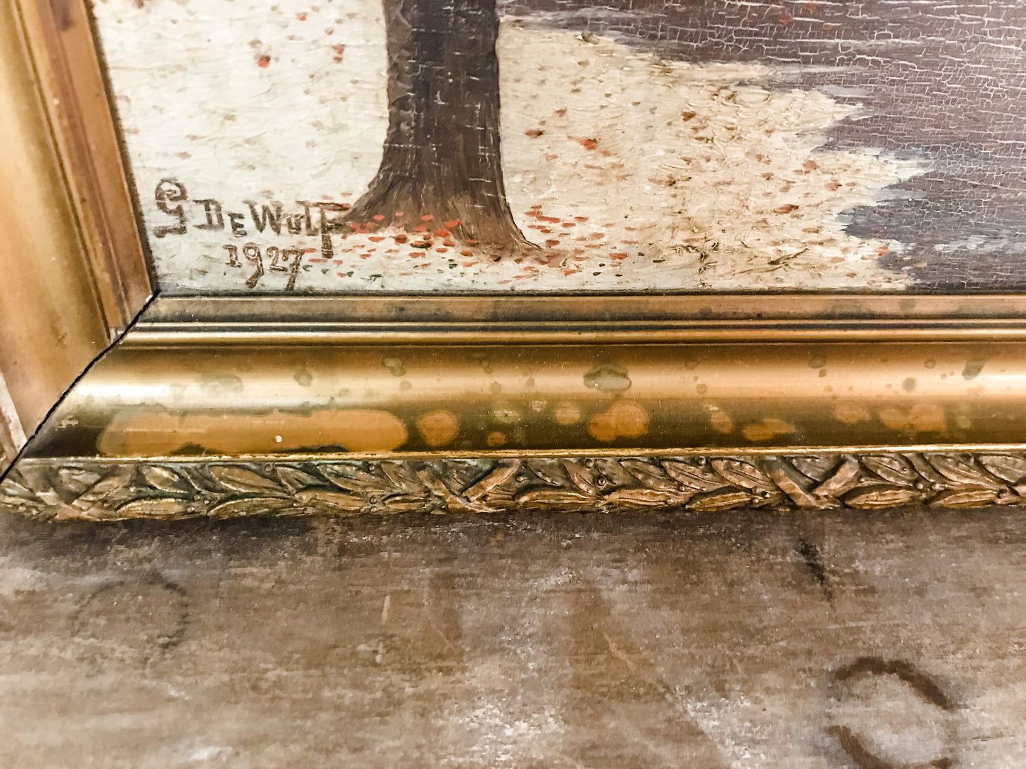 Old French oil painting image 3