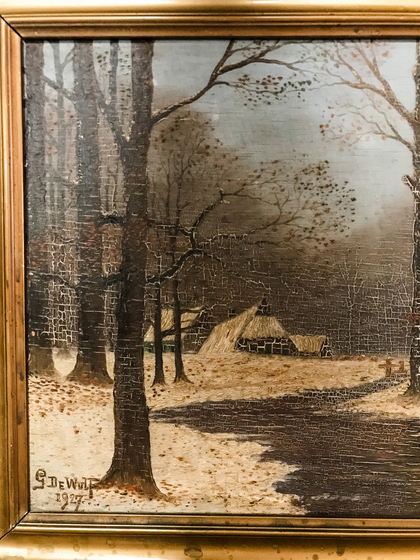 Old French oil painting image 1