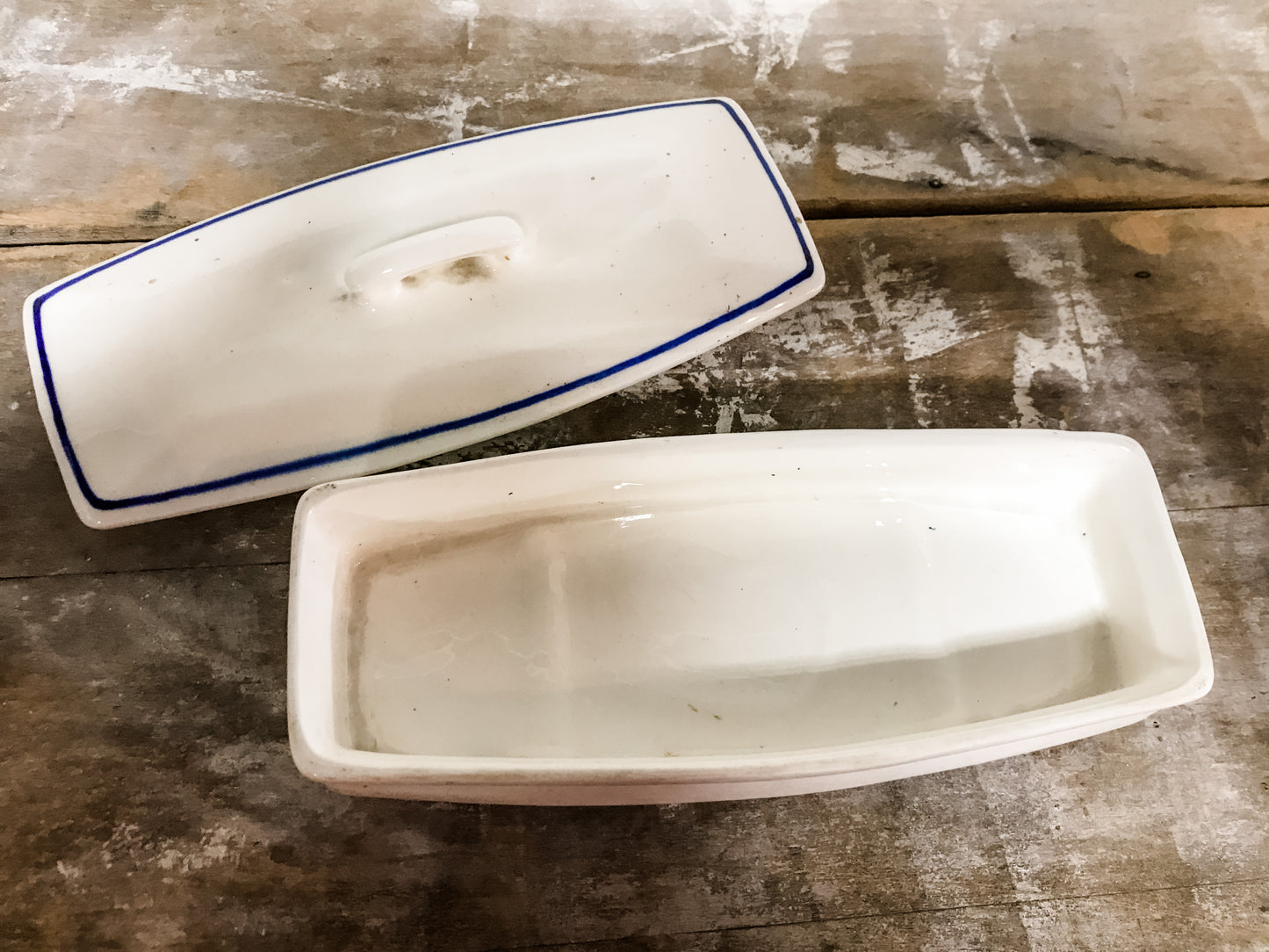 5 piece antique French porcelain vanity set image 6