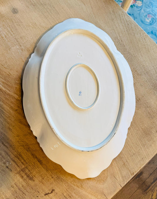 French Antique porcelain serving platter