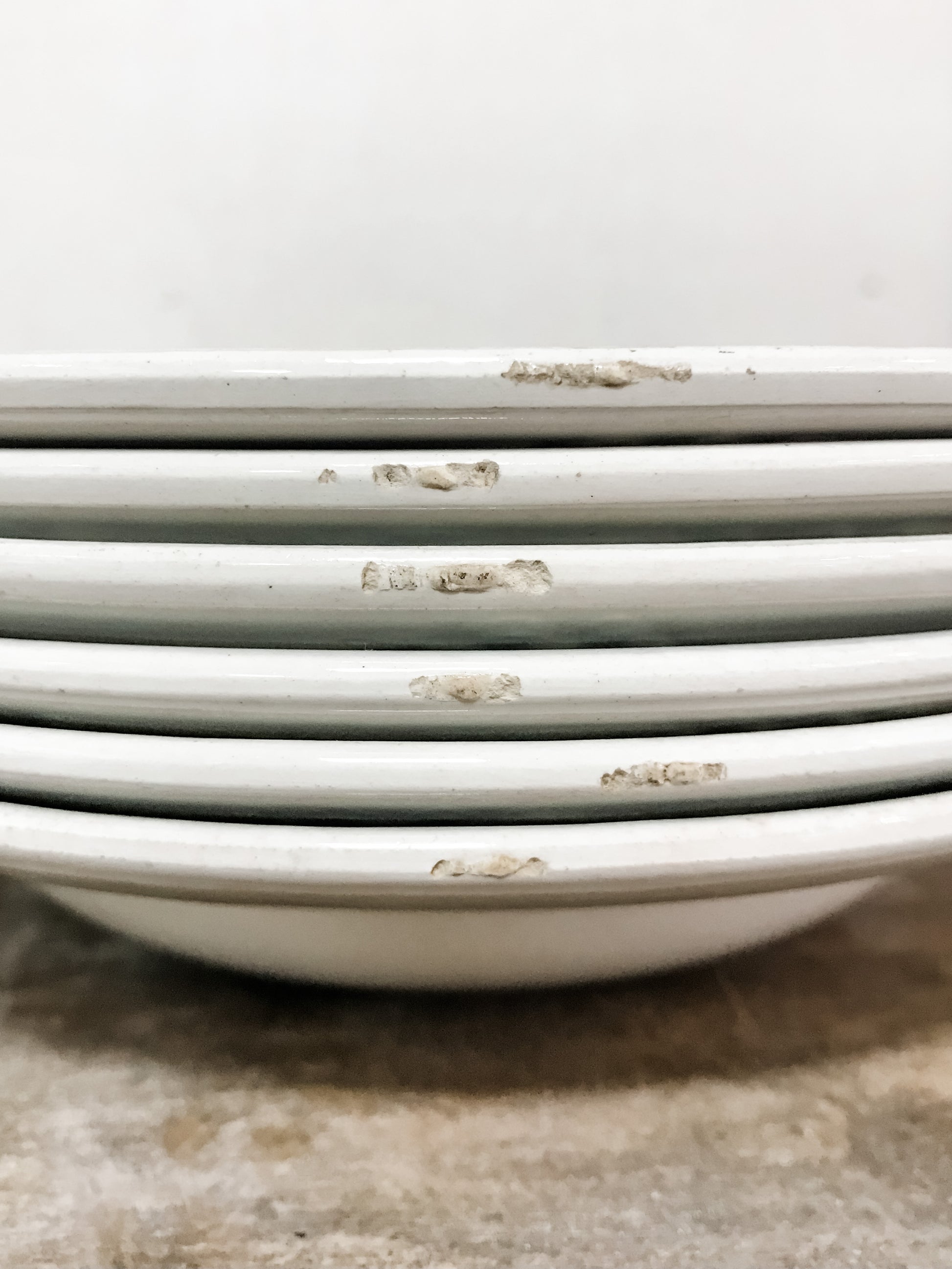 Set of 6 French china bowls image 2