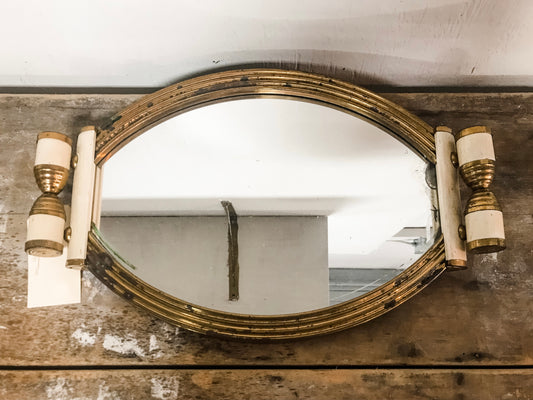 French art deco mirrored tray image 0