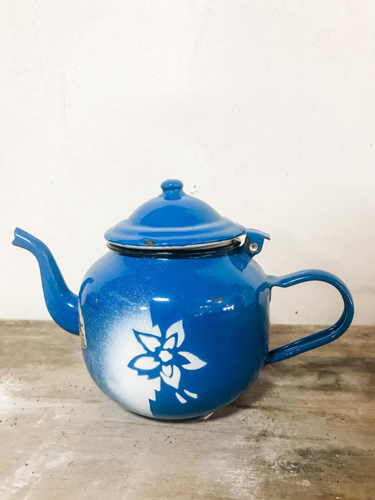 French enamel kettle