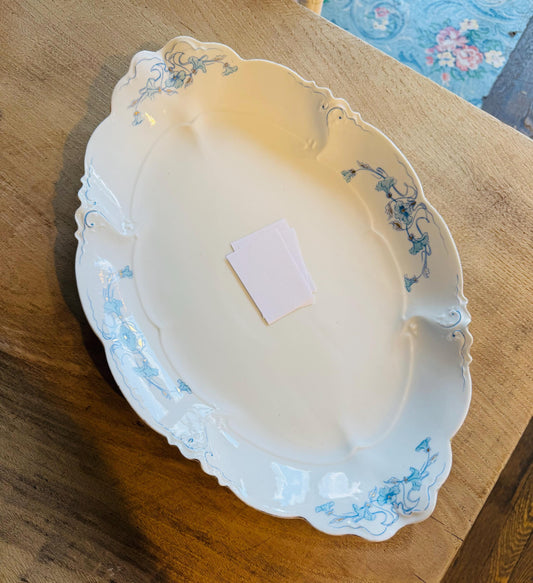French Antique porcelain serving platter
