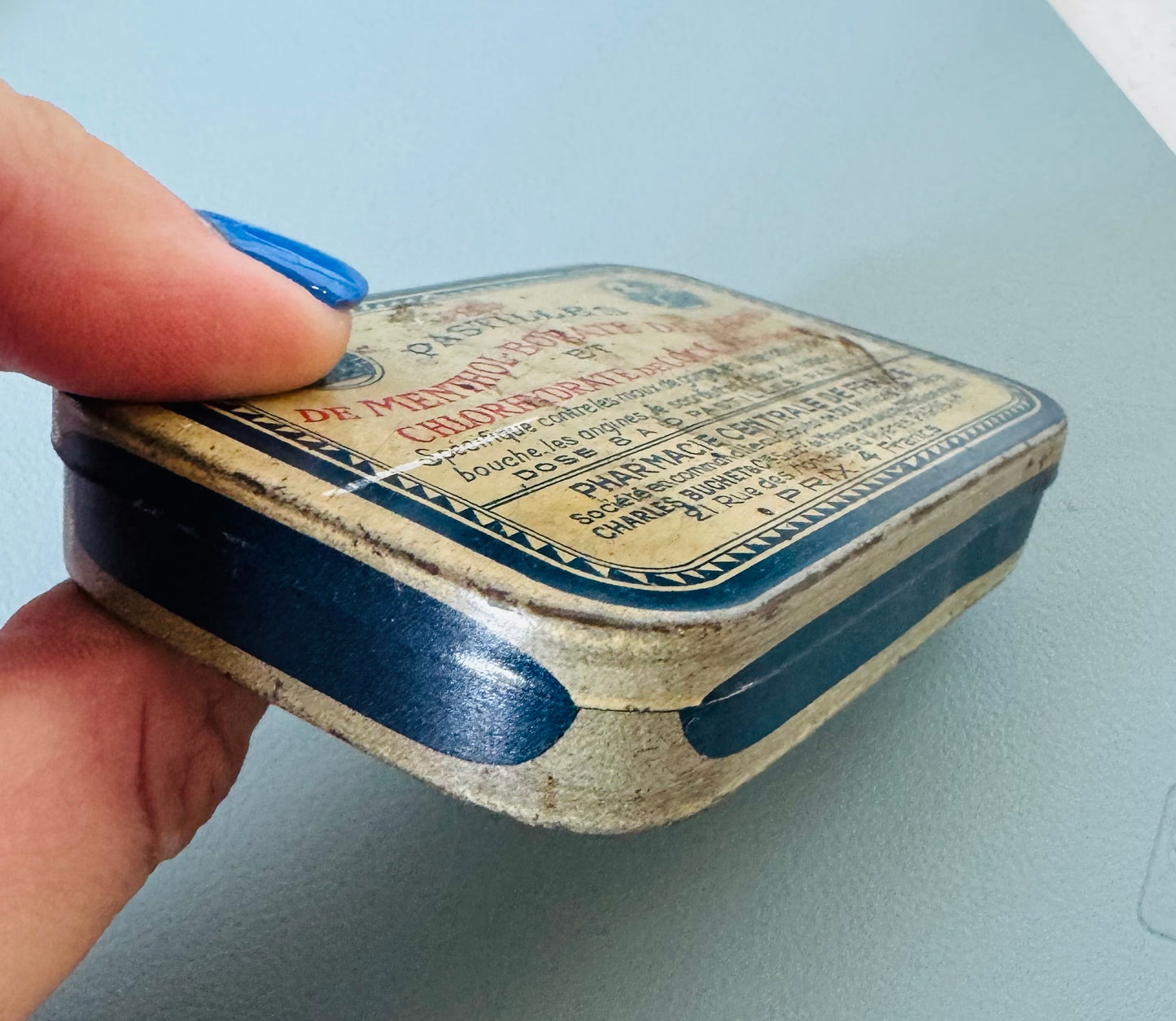 Antique French Apothecary Tin