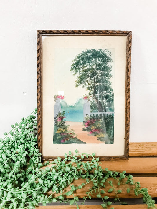 Vintage French watercolor image 0