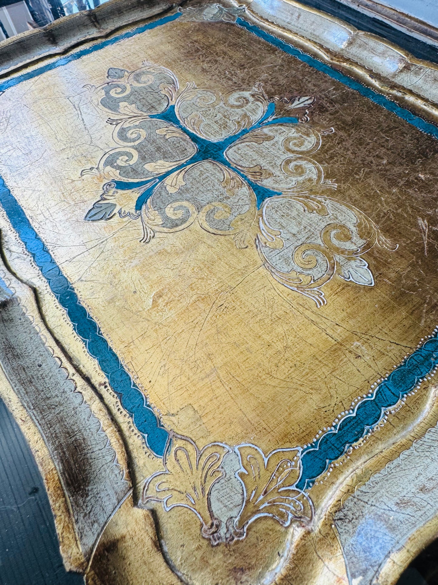Vintage Florentine Tray from France