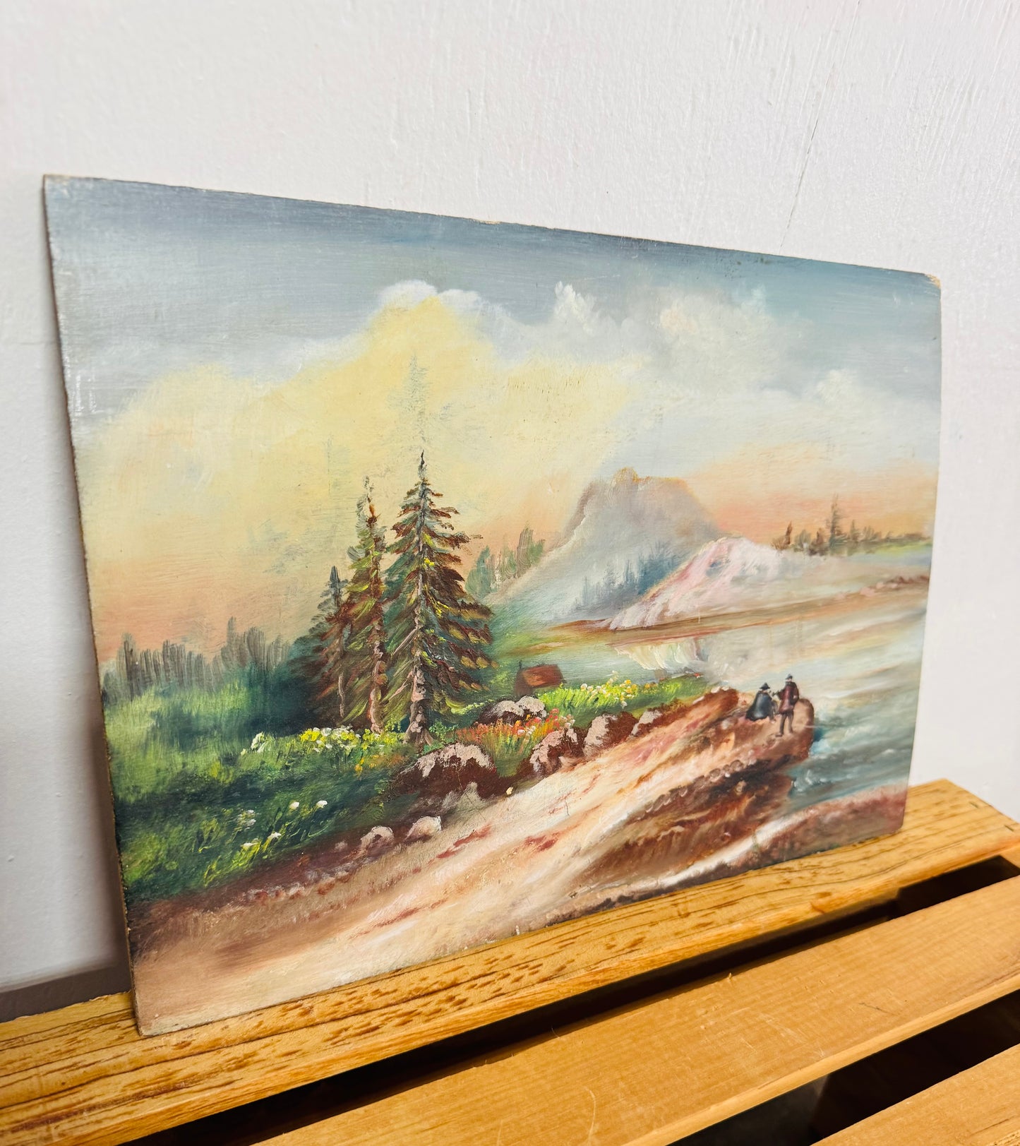 French Oil Painting on Board