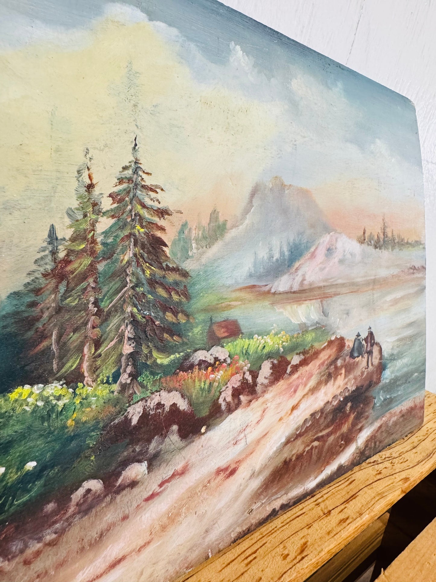 French Oil Painting on Board