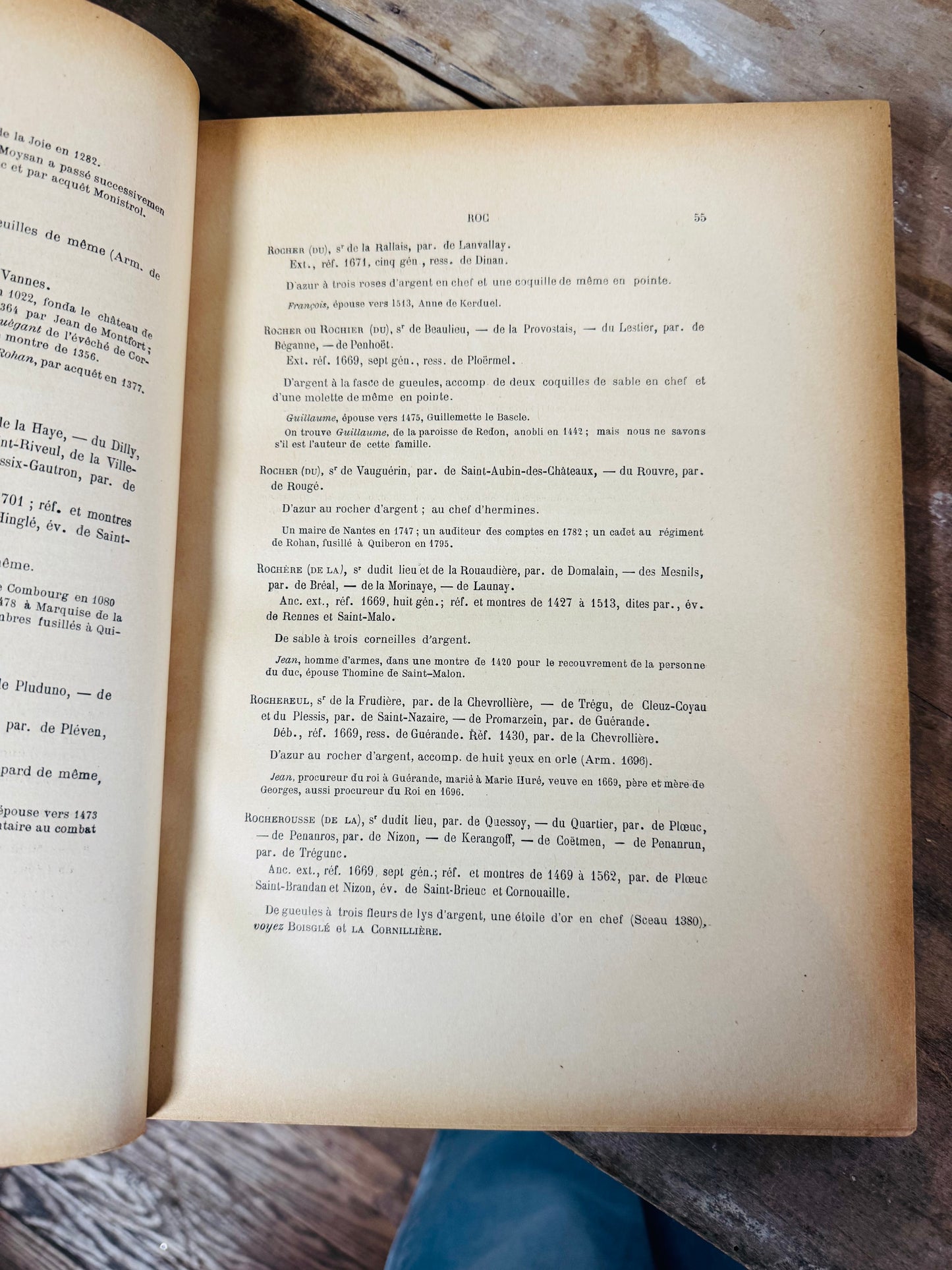 Antique French Heraldry Book – Nobiliaire et Armorial de Bretagne, Tome III by Pol Potier de Courcy