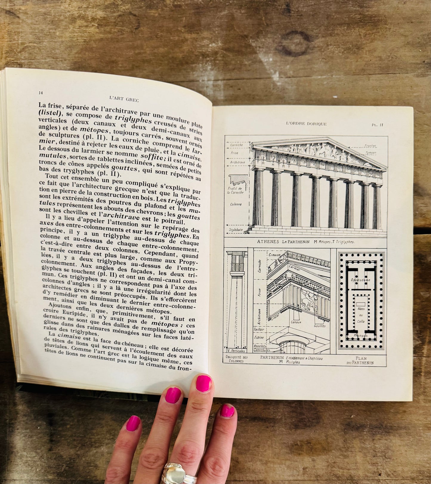Antique French Art Book – La Grammaire des Styles, Tome I: L'Art Grec et L'Art Romain (Fourth Edition)