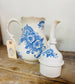 Antique Belgian Blue and White Teapot