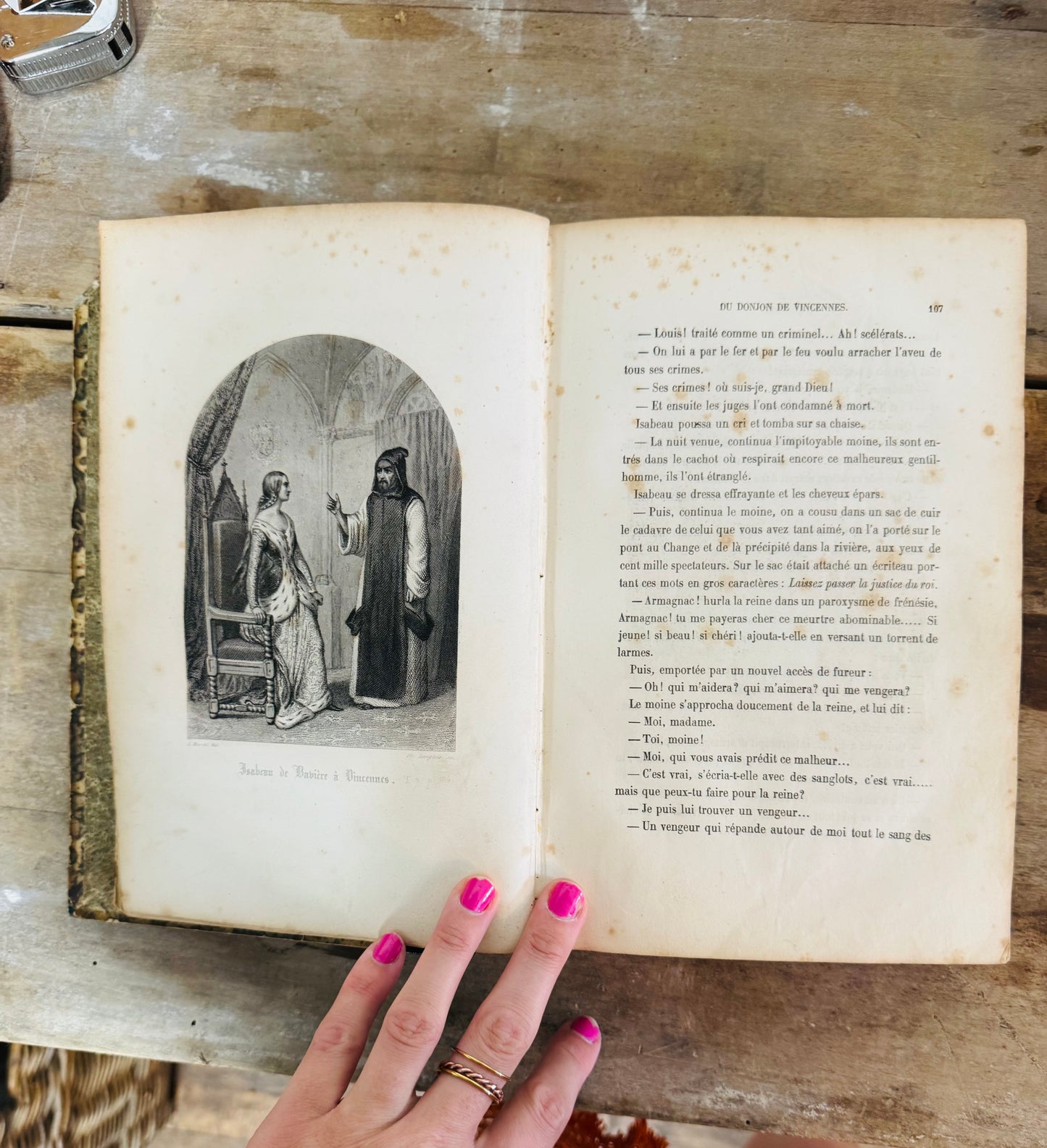 Antique 1854 “Histoire de la Bastille” – French History Book w/ Engravings | Donjon de Vincennes | Volume VII
