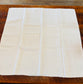 Antique French Linen Napkin with Monogram – Handwoven White Flax Cloth, Embroidered “GL”