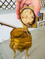 Antique French Ormolu Jewelry Casket – Louis XV Style Yellow Velvet Lined Trinket Box