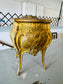 Antique French Ormolu Jewelry Casket – Louis XV Style Yellow Velvet Lined Trinket Box