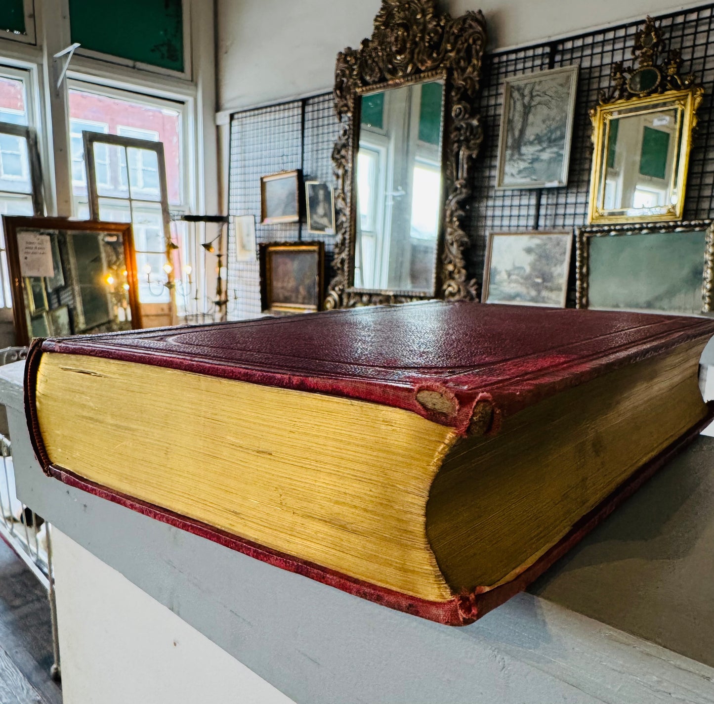 1883 Galerie de Portraits Historiques – Antique French Book with Engravings – Leather Bound by Sainte-Beuve