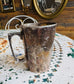 Vintage Silver-Plated Tankard Mug – WMF Ikora Germany – Monogrammed “B T” – Patina Finish – Collectible Barware