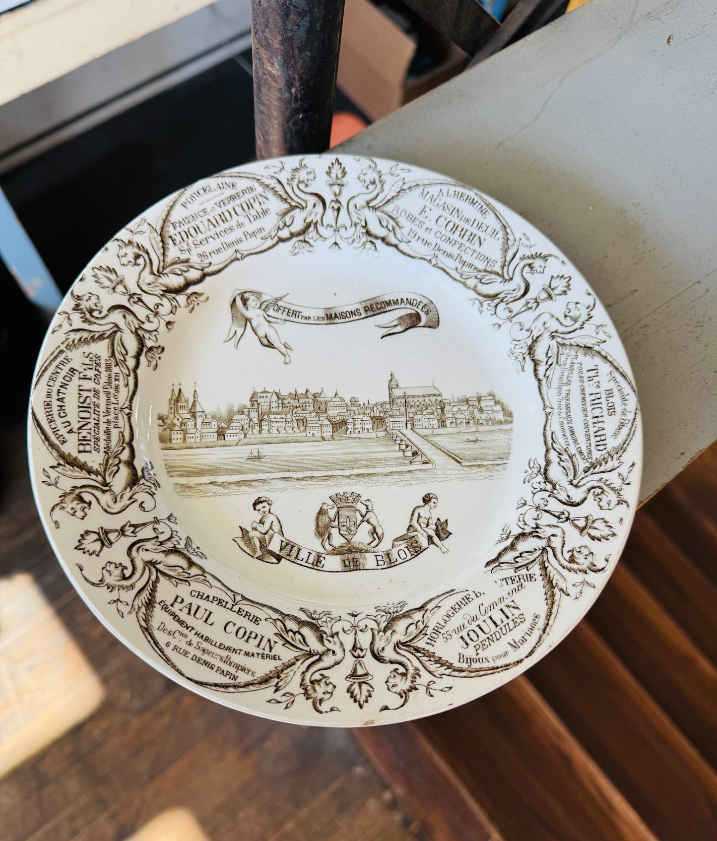 Blois commemorative Creil & Montereau–style plate