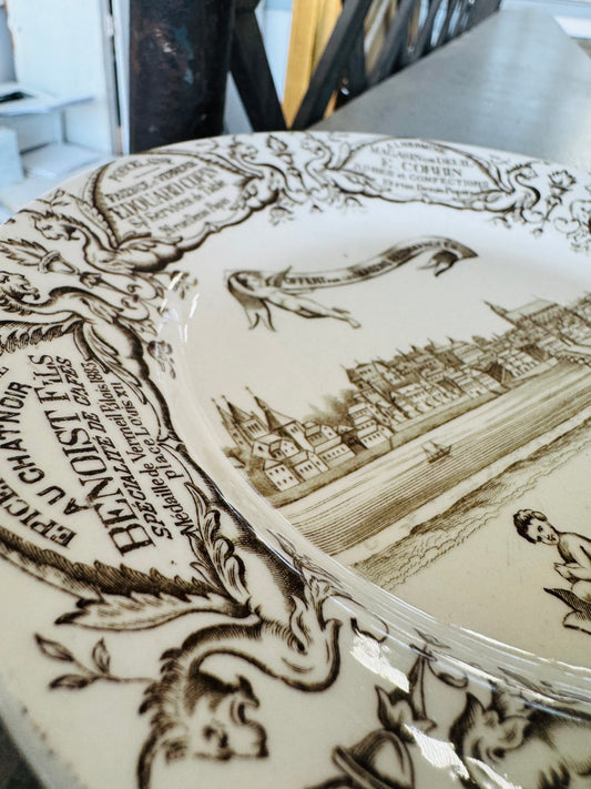 Blois commemorative Creil & Montereau–style plate