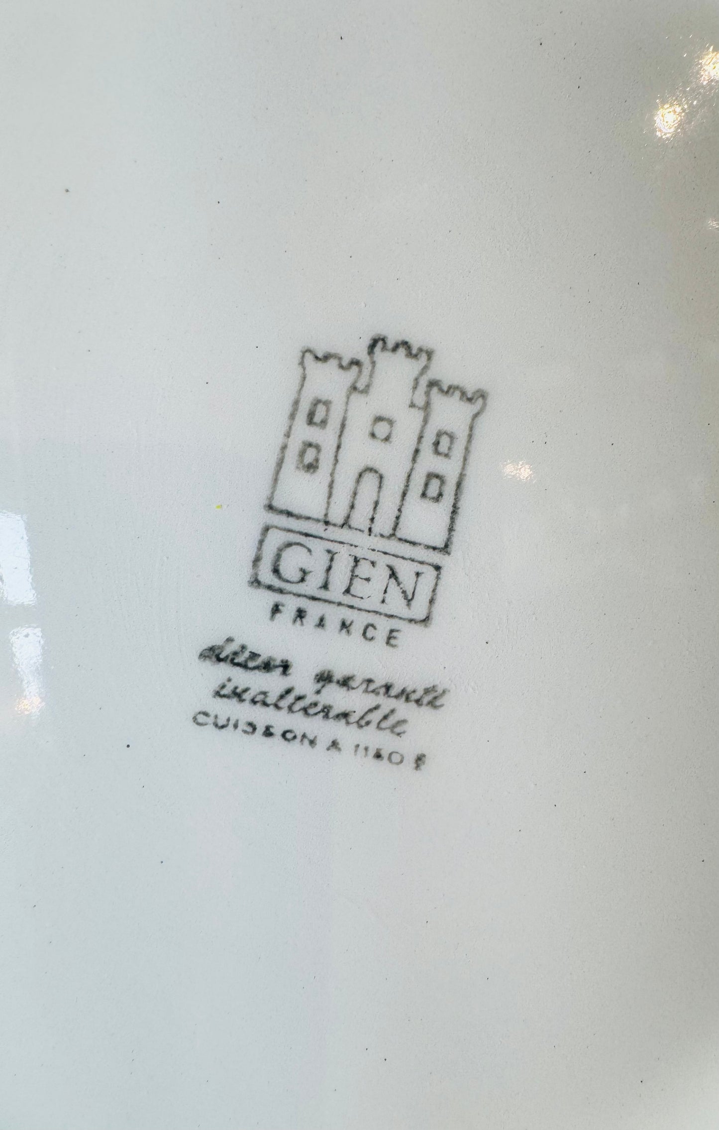 Vintage Gien France “Le Rôtisseur” Transferware Bowl