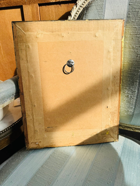 Vintage French Watercolor “Crépuscule” – Signed