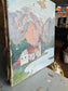 Antique French Landscape Oil Painting on Canvas