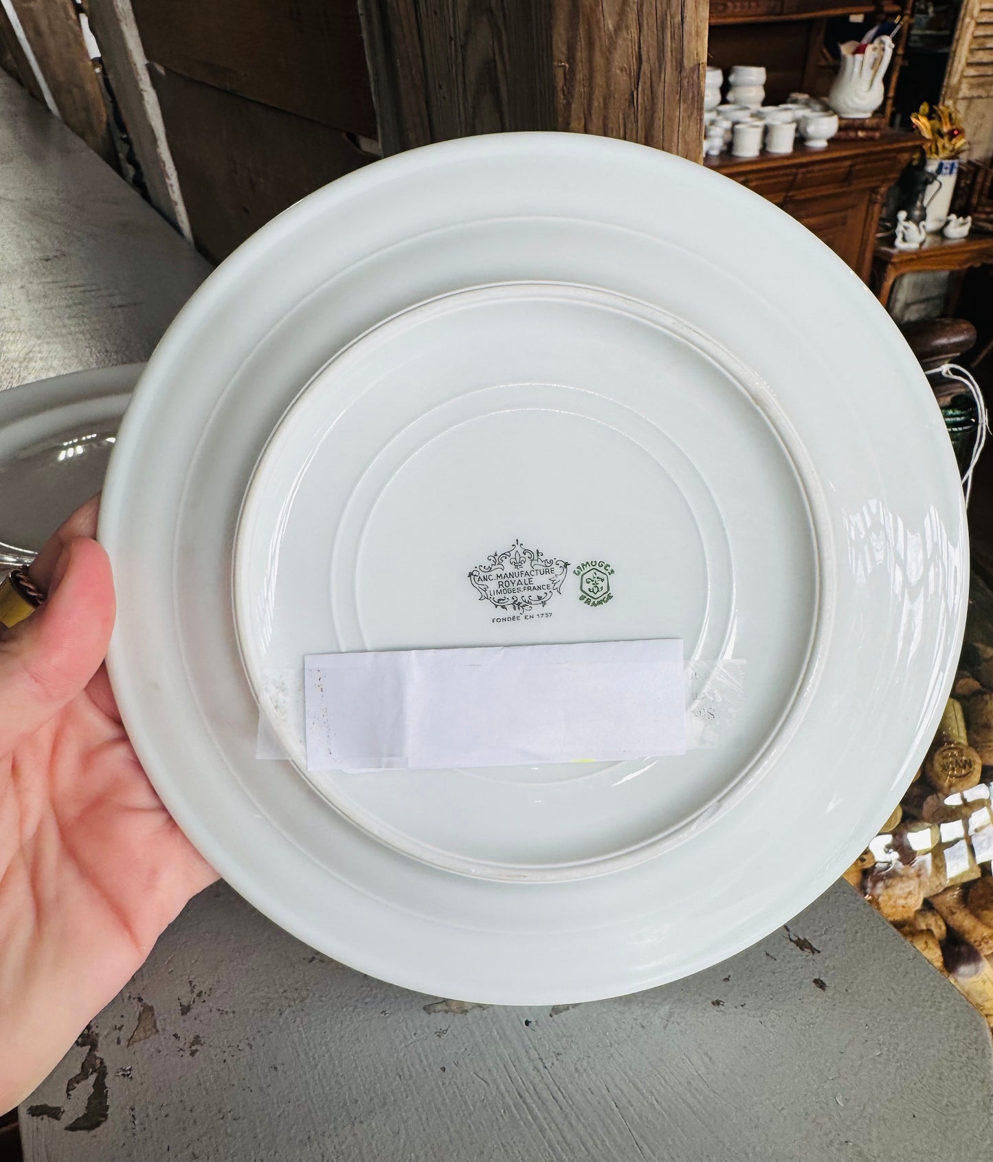 Vintage French Restaurant Plate