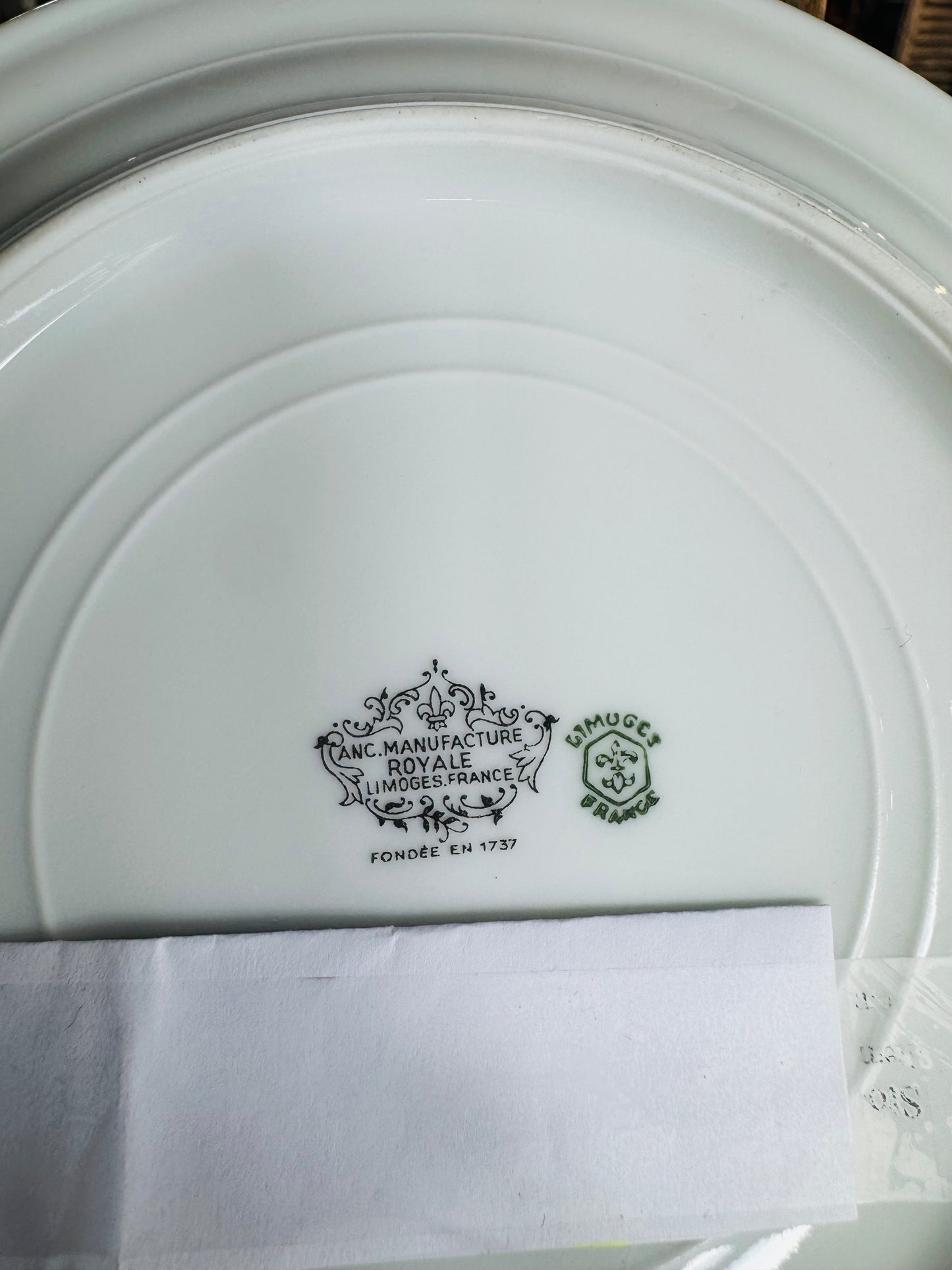 Vintage French Restaurant Plate