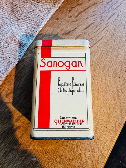 Antique French Pharmacy Tin “Sanogan”