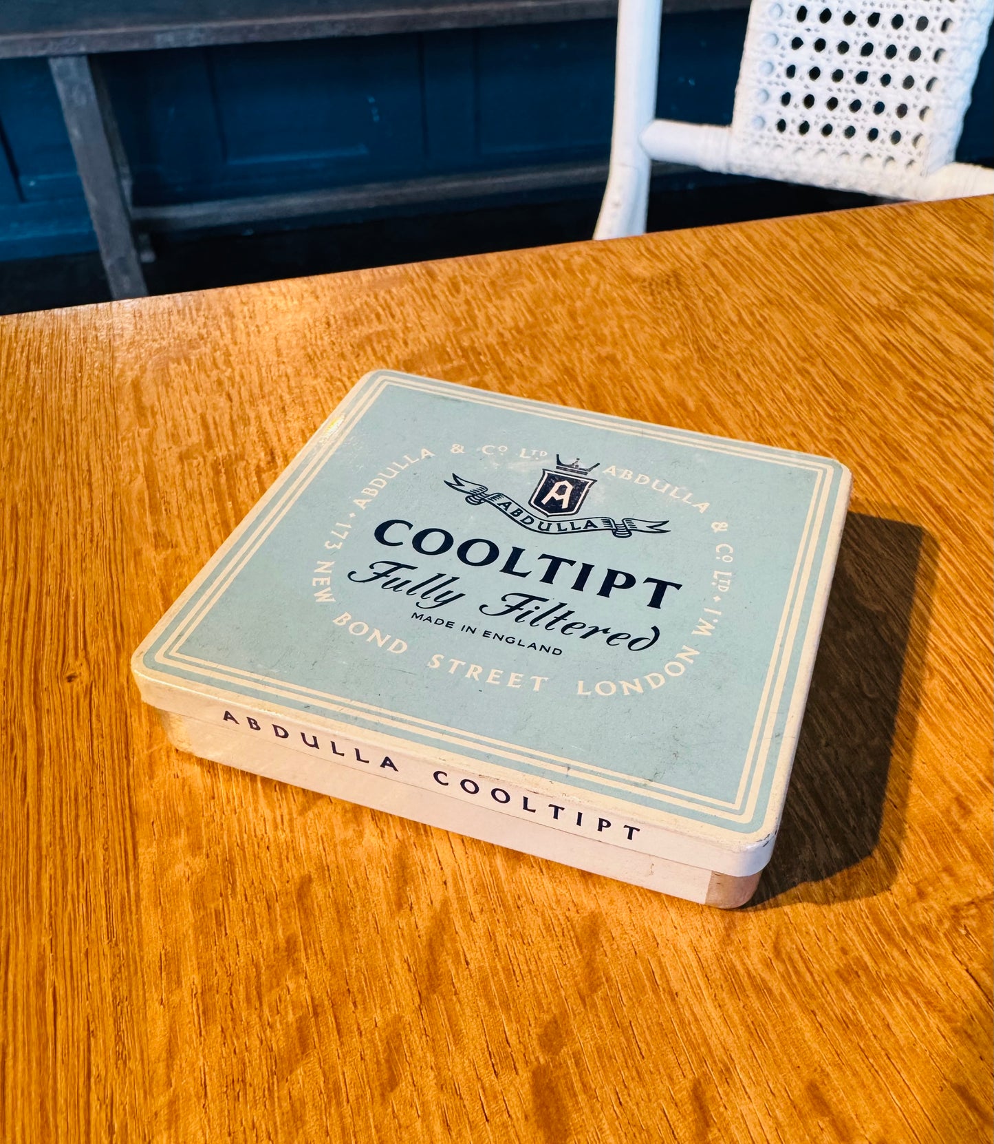 Vintage Abdulla Cooltipt Cigarette Tin