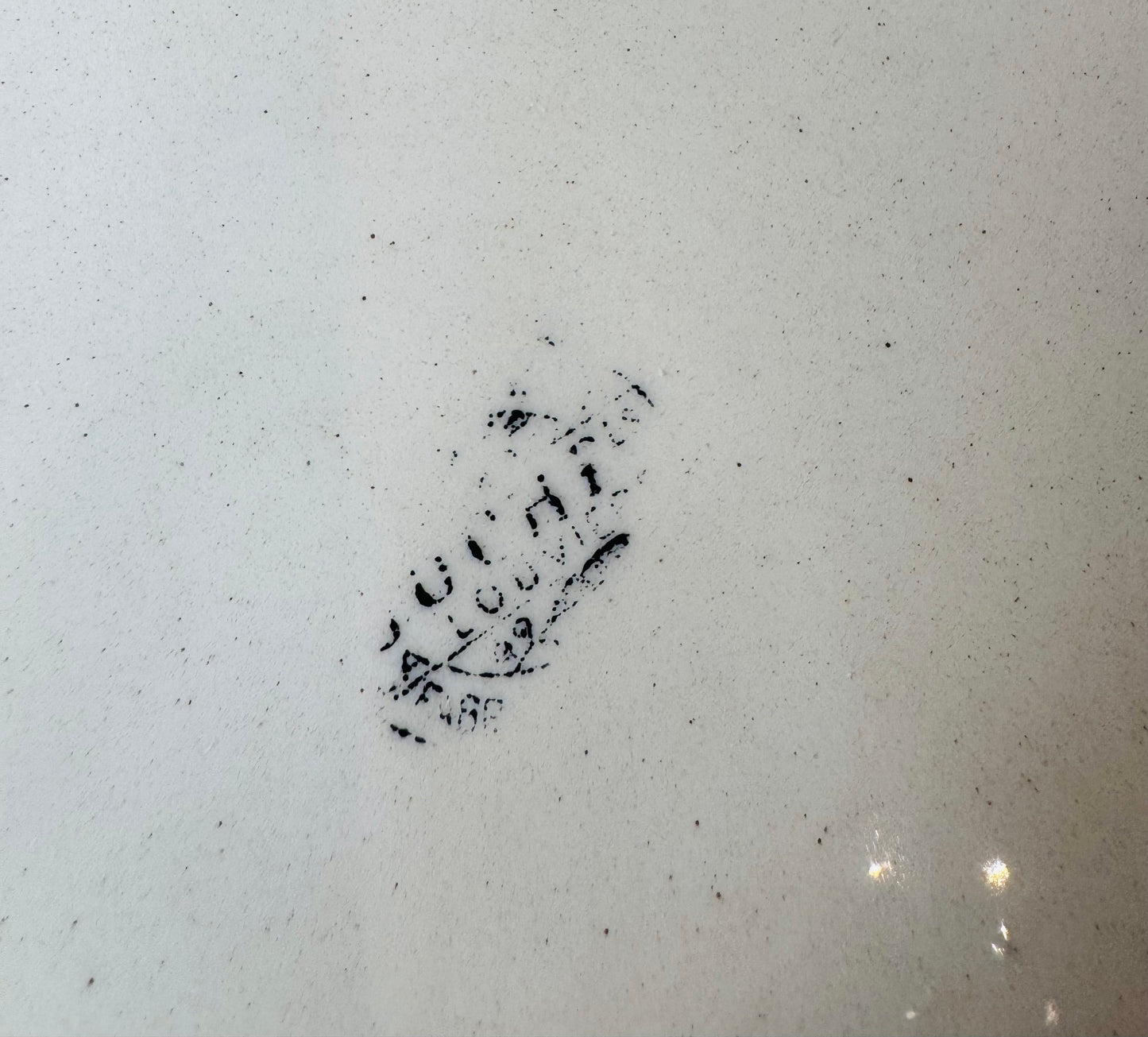 French Boch Sepia landscape plate