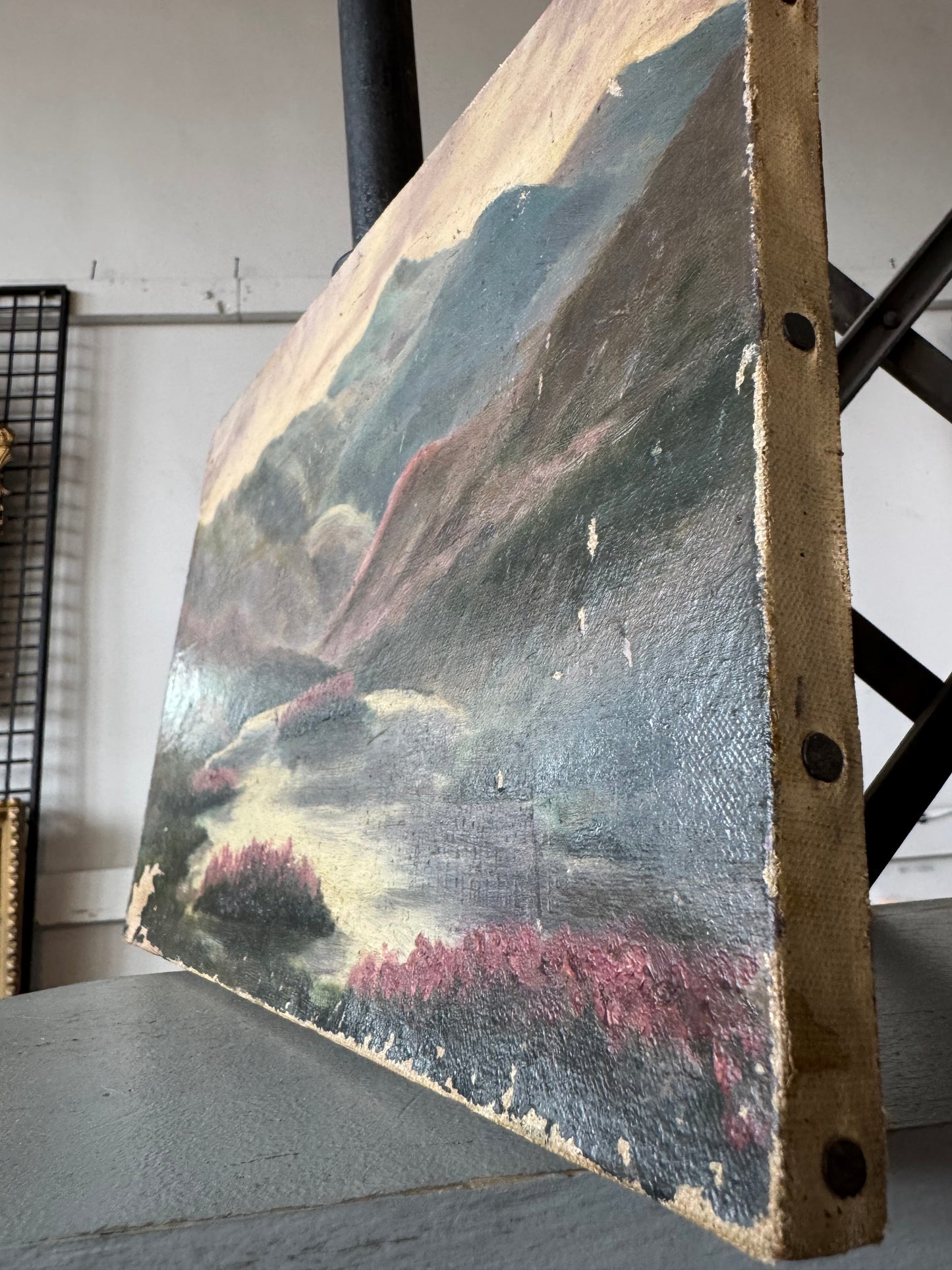 1920's French Oil on Canvas