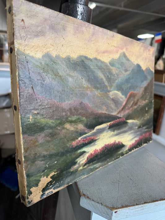 1920's French Oil on Canvas