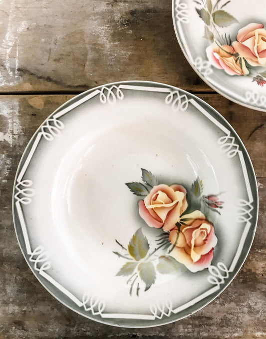 Set of 6 French china bowls