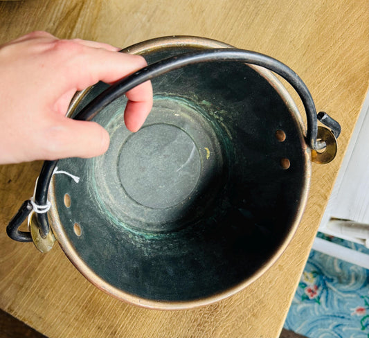 Vintage French Copper Cauldron