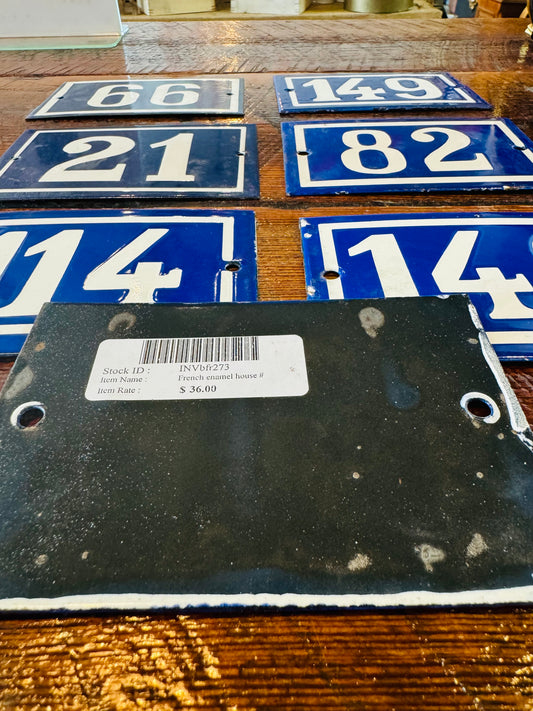 French Enamel House Number image 1